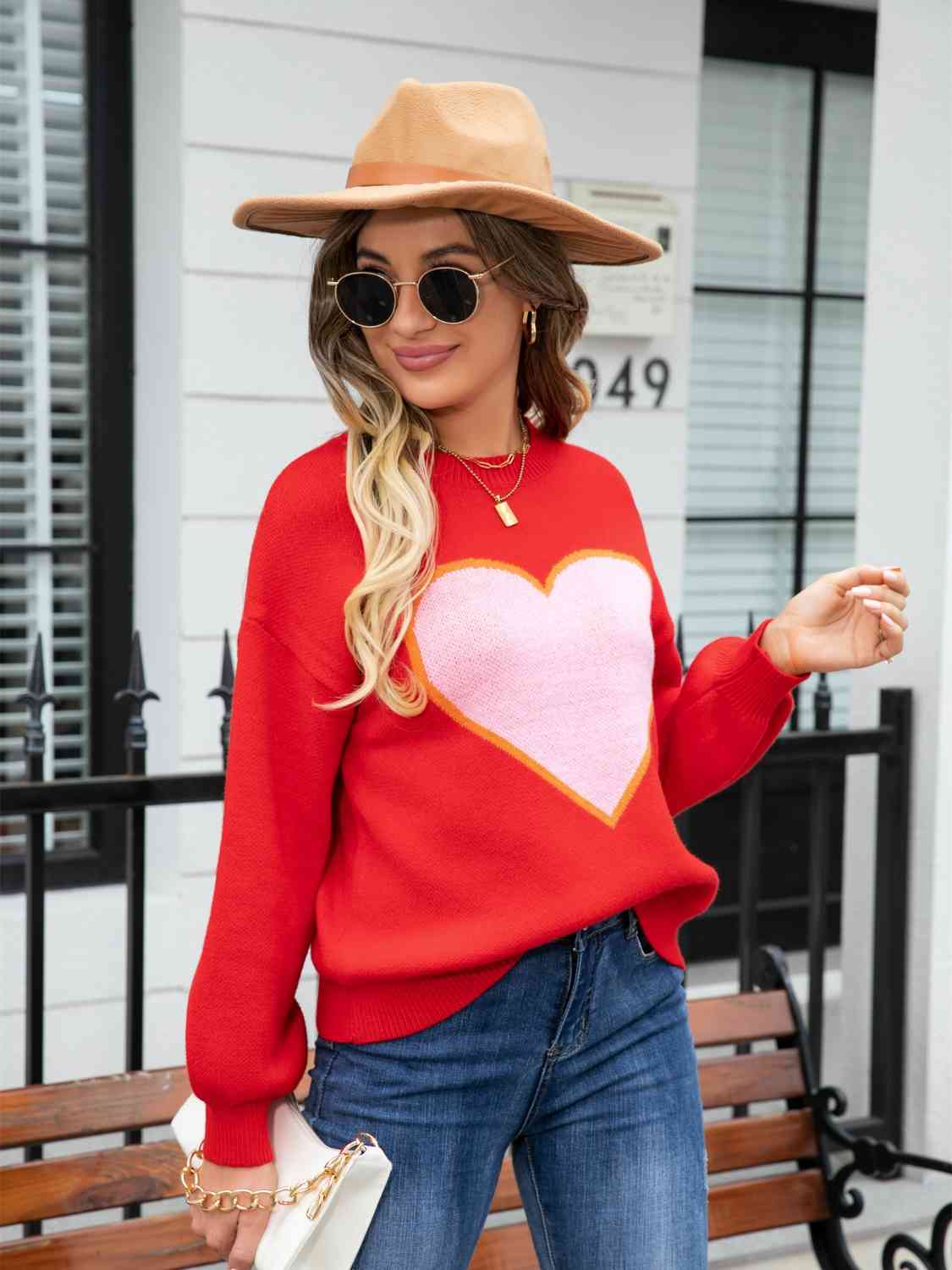 Heart Graphic Sweater