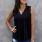 Scalloped lace trimmed v-neck camisole