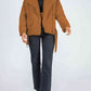 Zip-Up Belted Sherpa Jacket