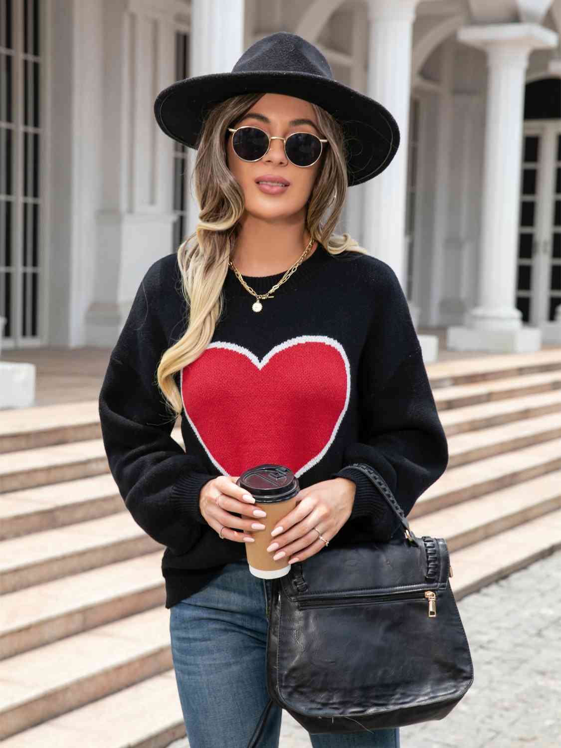 Heart Graphic Sweater