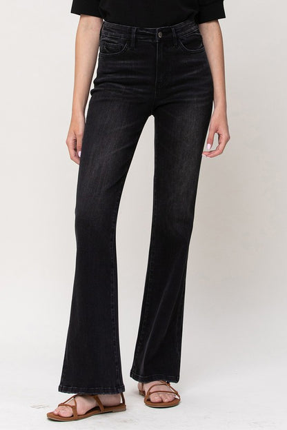 Woman in black jeans