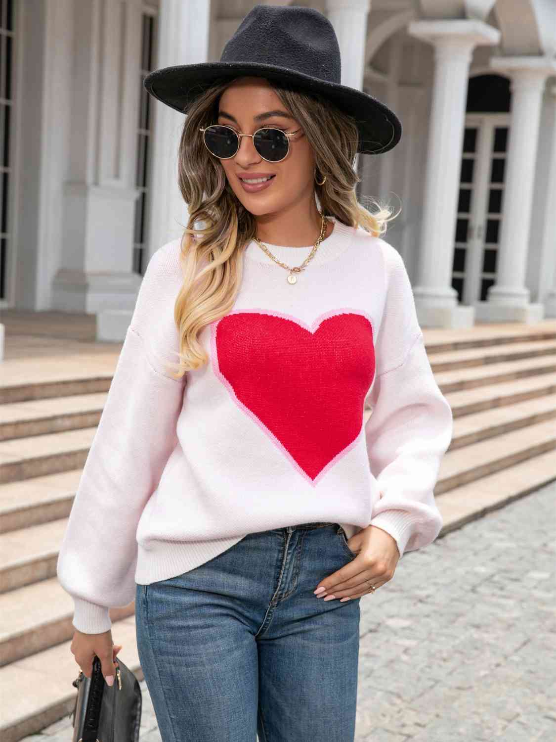 Heart Graphic Sweater