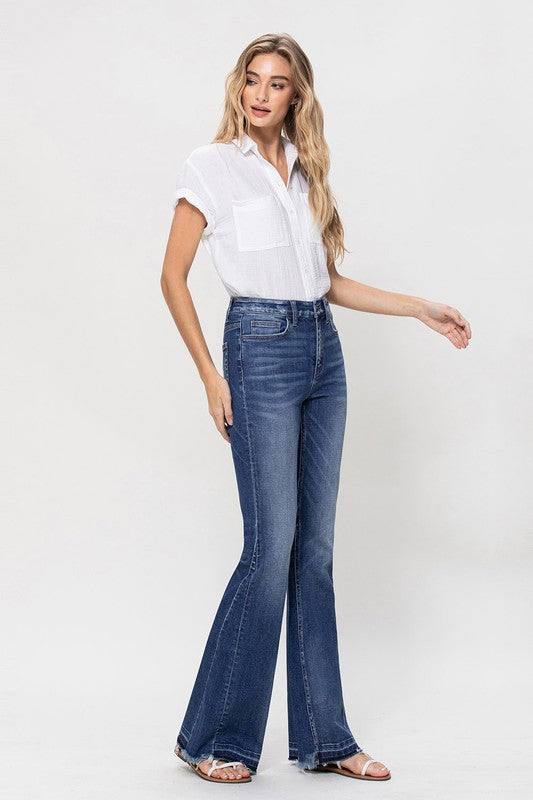 Woman in jeans and white shirt