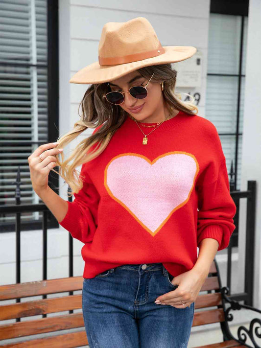 Heart Graphic Sweater